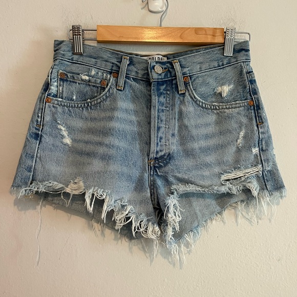 AGOLDE Vintage Parker Cut Off Shorts In Swapmeet Style: A026-811 Size 24 - Picture 2 of 11